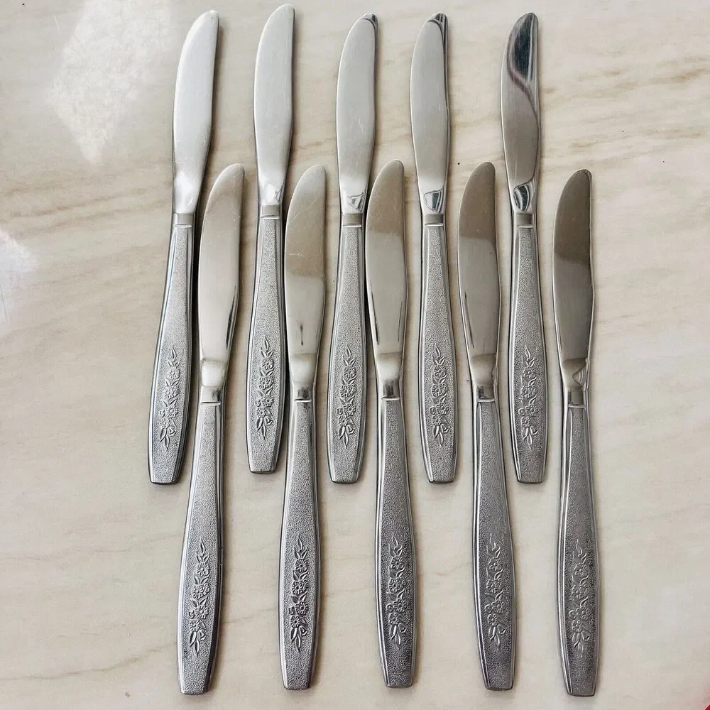Oneida Spring Ballad Stainless Flatware Set of 35pc